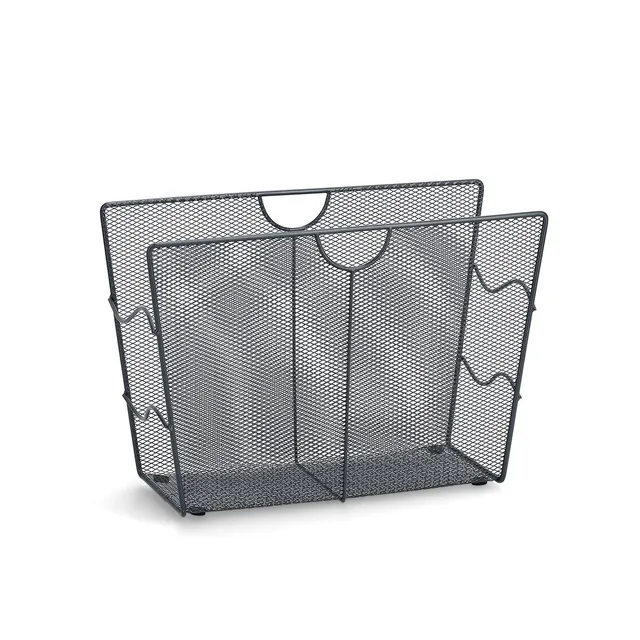 zeller-present-home-living-zeitungsst-nder-mesh-anthrazit image 1