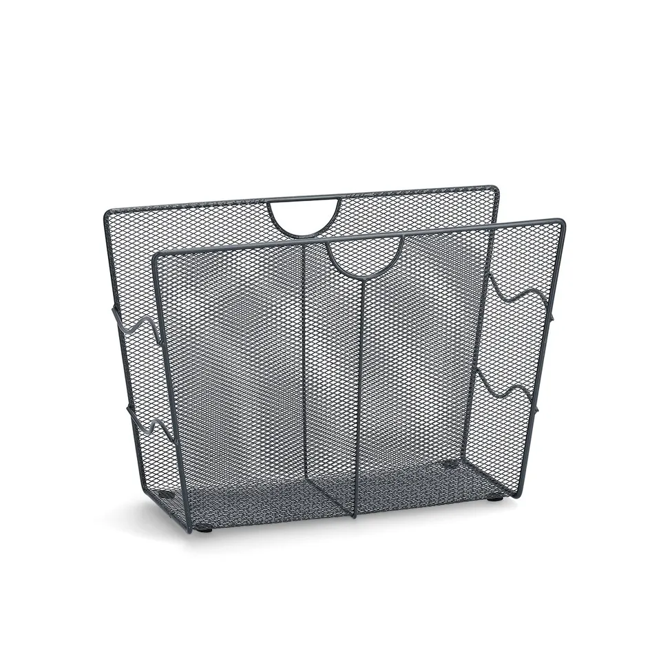 zeller-present-home-living-zeitungsst-nder-mesh-anthrazit image 1
