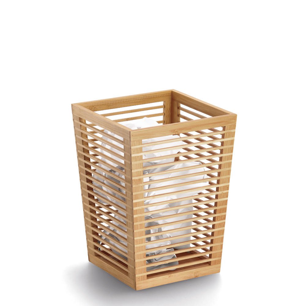 zeller-office-papierkorb-bambus-lamellen-m-lleimer-b-ro-bad image 2