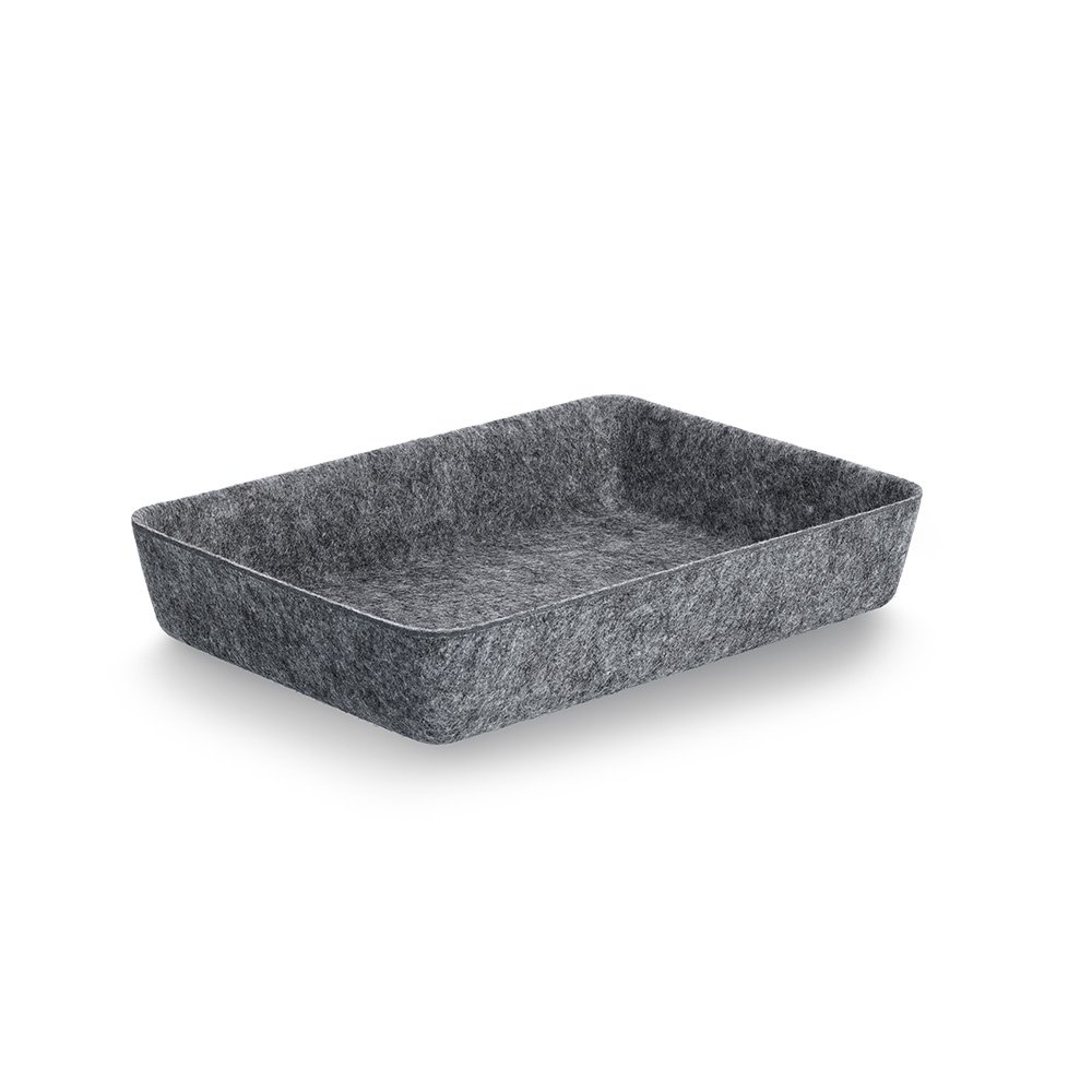 zeller-present-home-living-organizer-set-8-tlg-filz-grau image 2