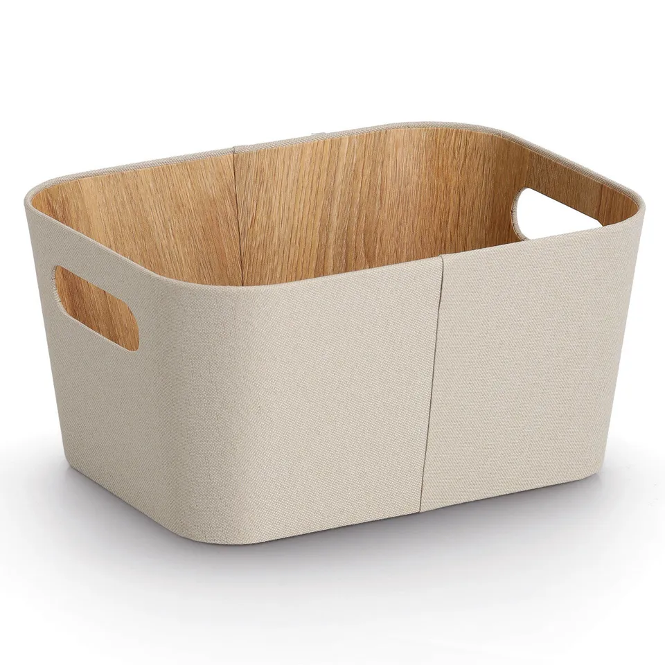 zeller-present-aufbewahrungsbox-pappe-polyester-beige image 1