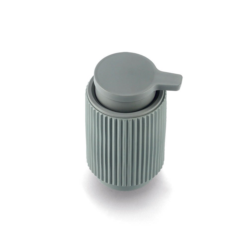 zeller-present-bad-seifenspender-stripes-polyresin-salbei image 3