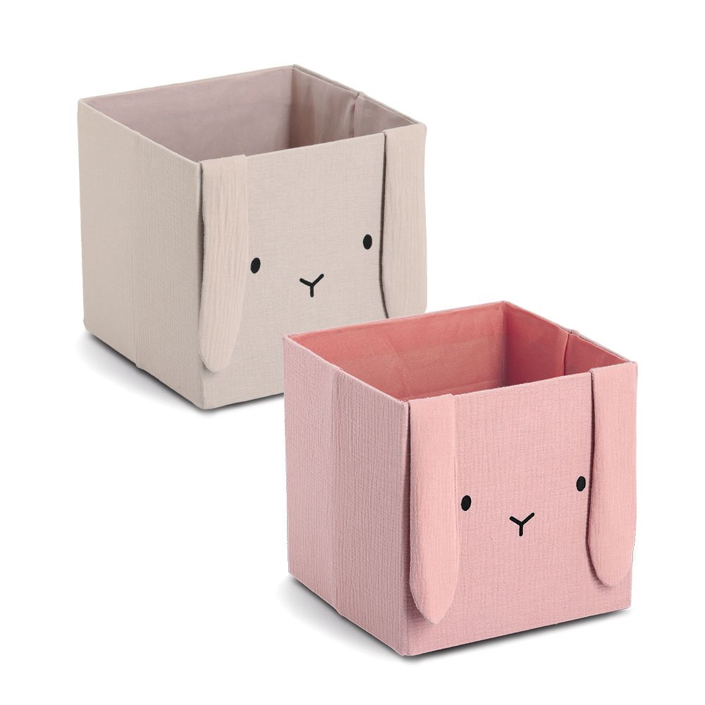 zeller-present-kids-aufbewahrungsbox-hase-musselin-faltbar image 4