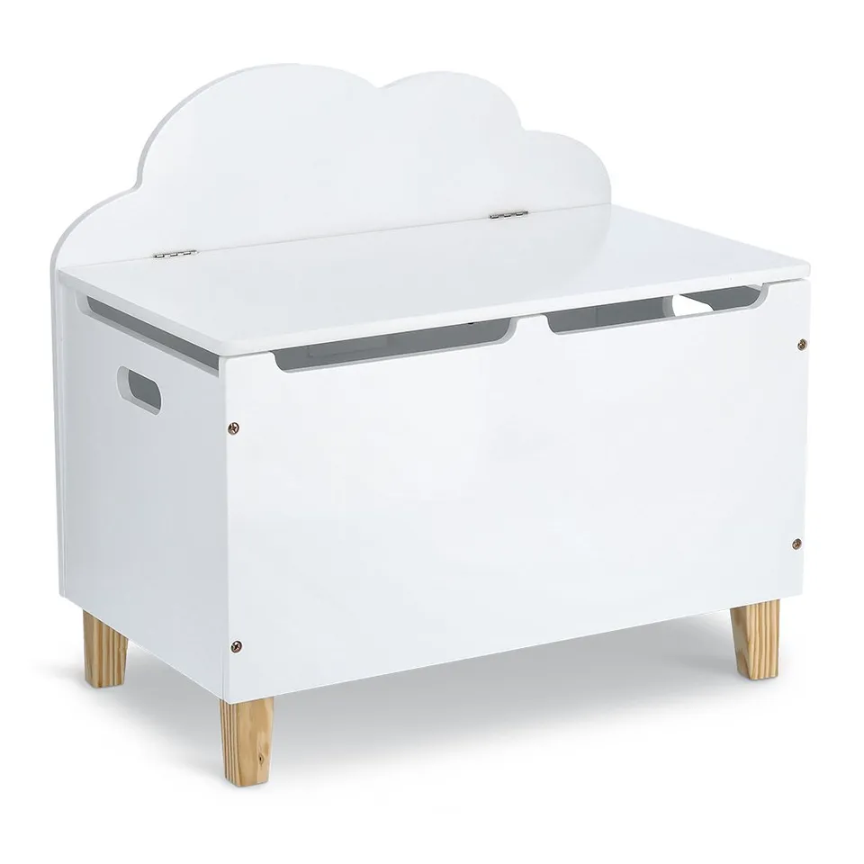 zeller-present-wolke-kinder-truhe-mdf-kiefer-wei-mit-deckel image 1