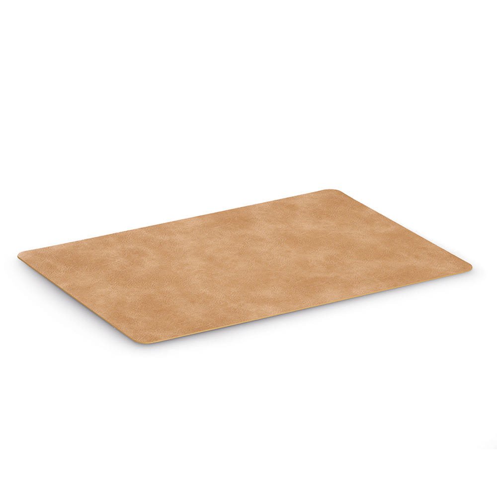 zeller-table-platzset-kunstleder-hellbraun-abwischbar image 3