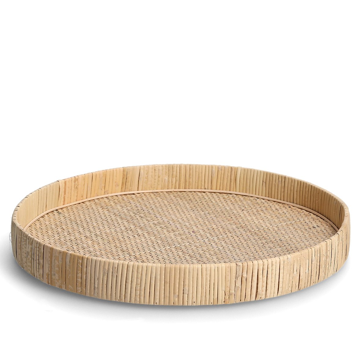 zeller-present-table-dekotablett-nature-rattan-40-cm image 1