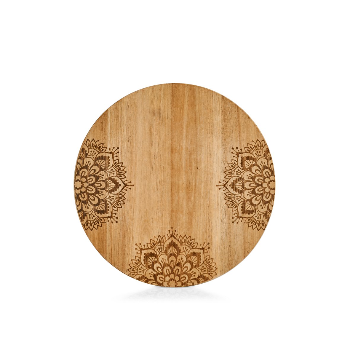 zeller-present-k-che-schneidebrett-akazie-rund-27-cm-henna image 1