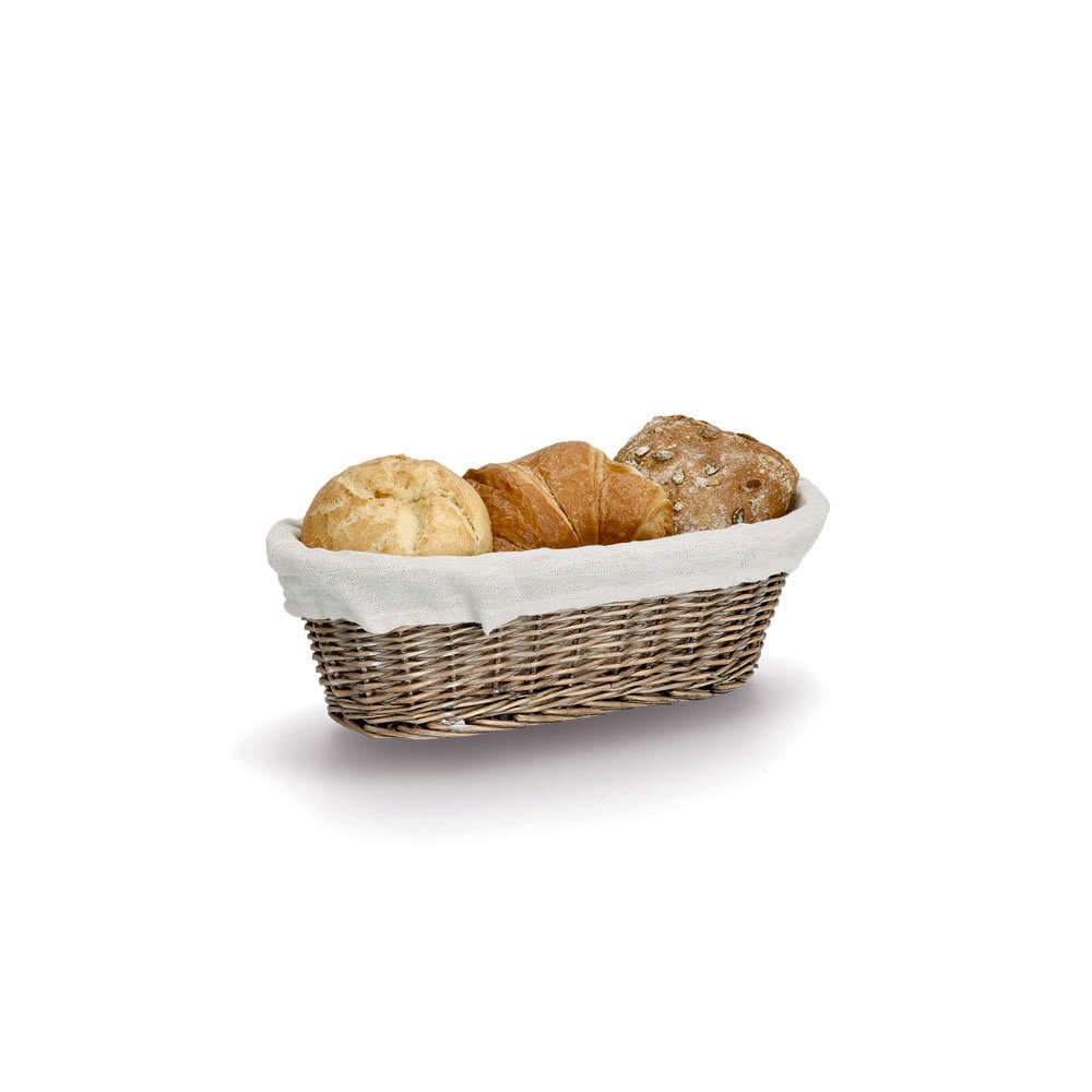 zeller-present-k-che-brotkorb-weide-canvas-mit-beutel image 2