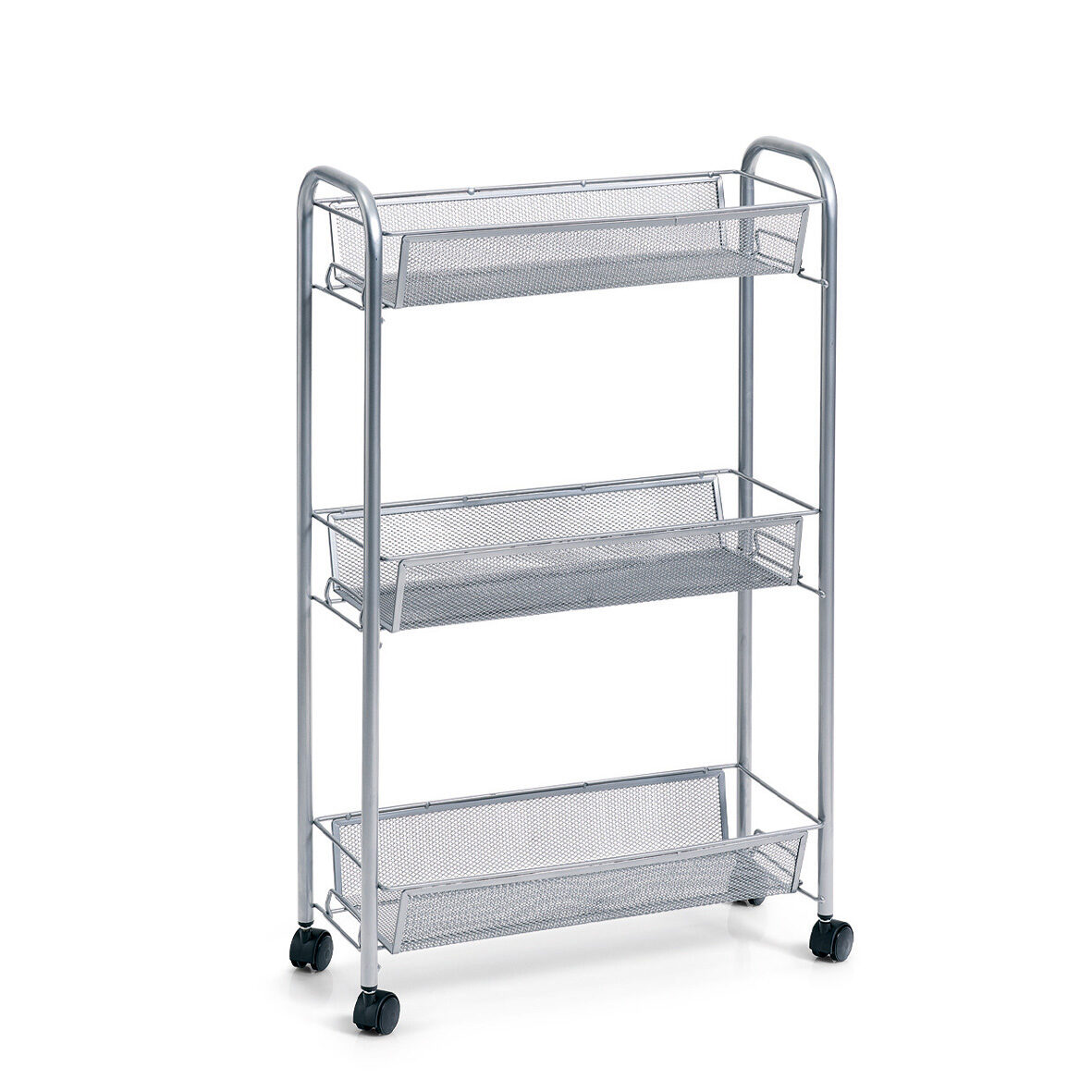 zeller-present-home-living-rollwagen-3-lagig-mesh-stahl image 1