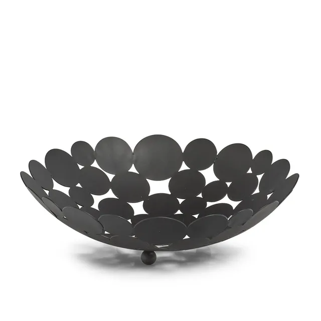 zeller-present-k-che-obstkorb-metall-schwarz-bel-ftet image 1