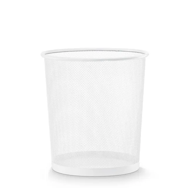 zeller-present-office-papierkorb-mesh-wei-drahtmetall image 1