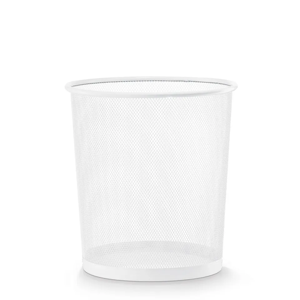 zeller-present-office-papierkorb-mesh-wei-drahtmetall image 1