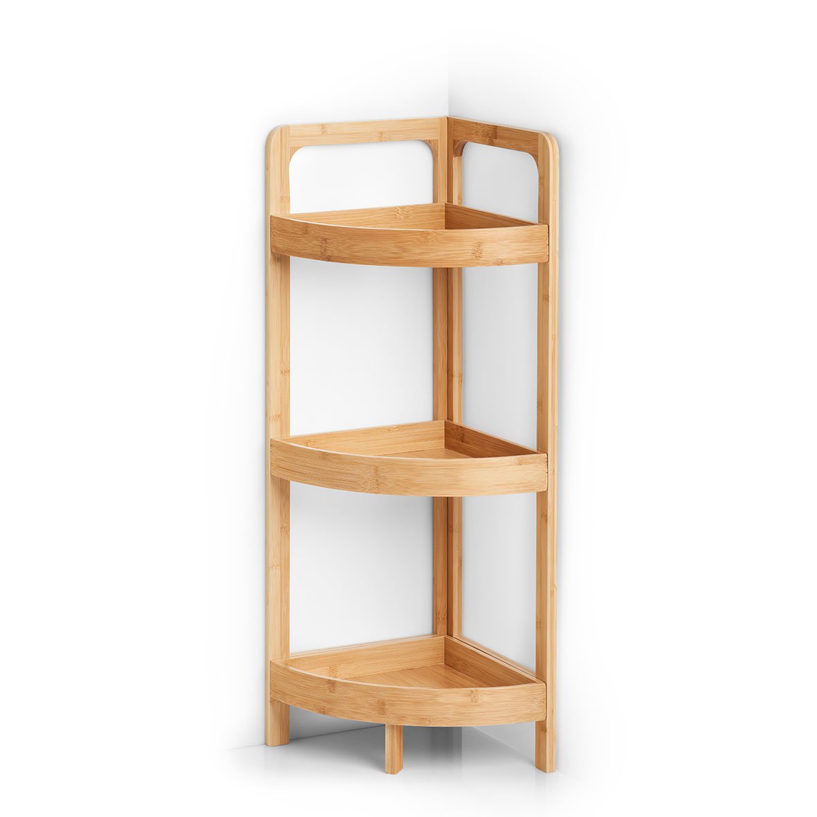 zeller-present-home-living-eckregal-bambus-3-ebenen-standregal image 1