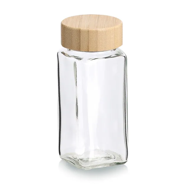 zeller-present-k-che-gew-rzglas-120-ml-mit-bambusdeckel-streuer image 1