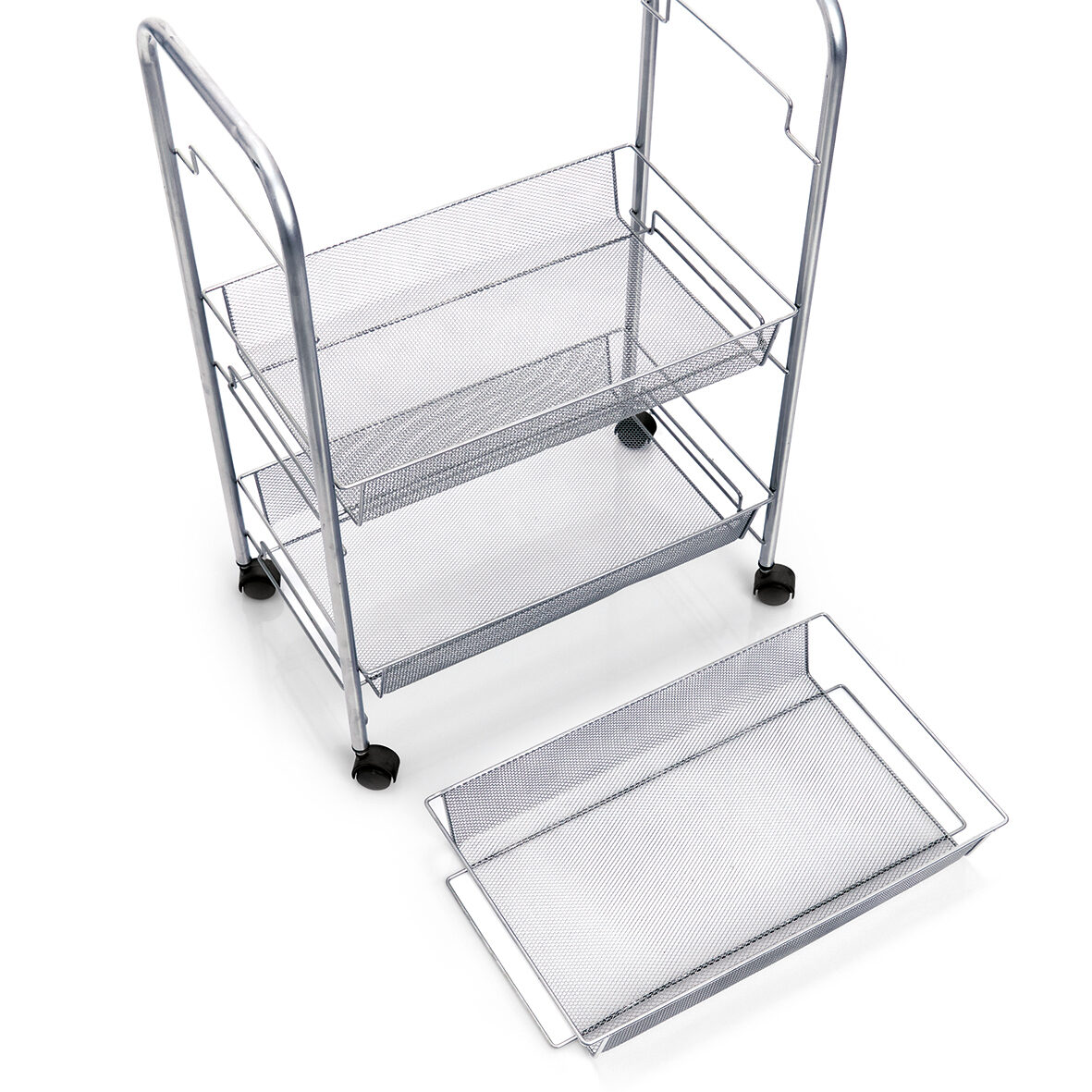 zeller-present-home-living-rollwagen-mesh-3-etagen-metall image 2