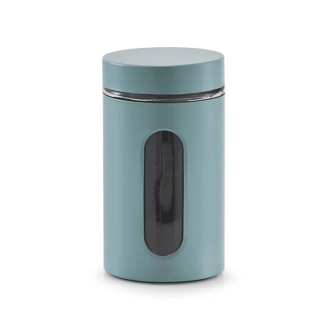 zeller-present-k-che-vorratsglas-900-ml-eukalyptus image 1