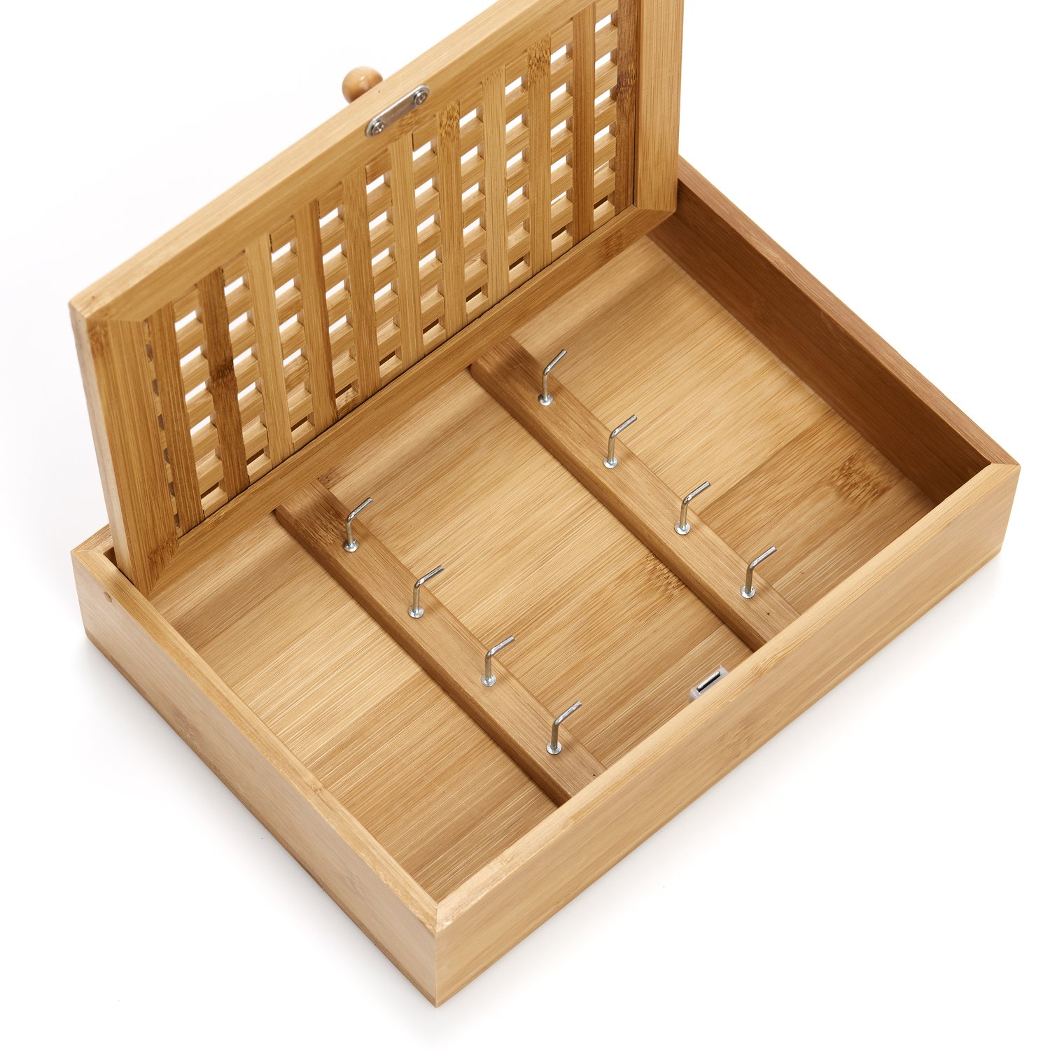 zeller-present-home-living-schl-sselkasten-bambus-8-haken-2 image 4