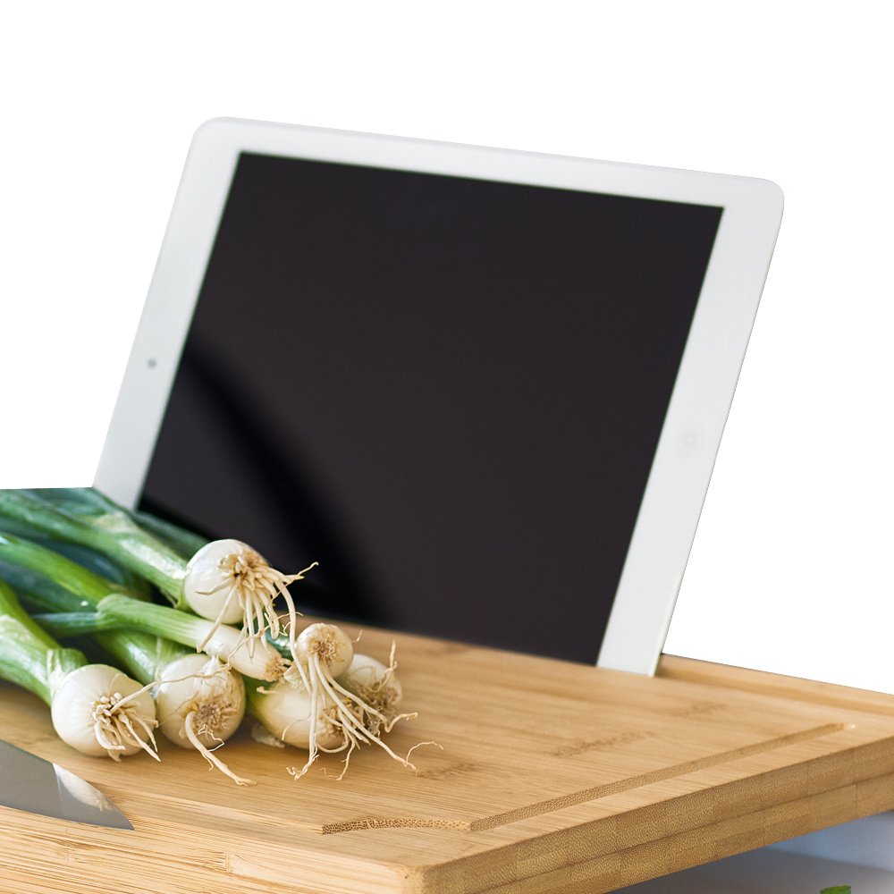 zeller-present-table-schneidebrett-bambus-tablet-halter image 6