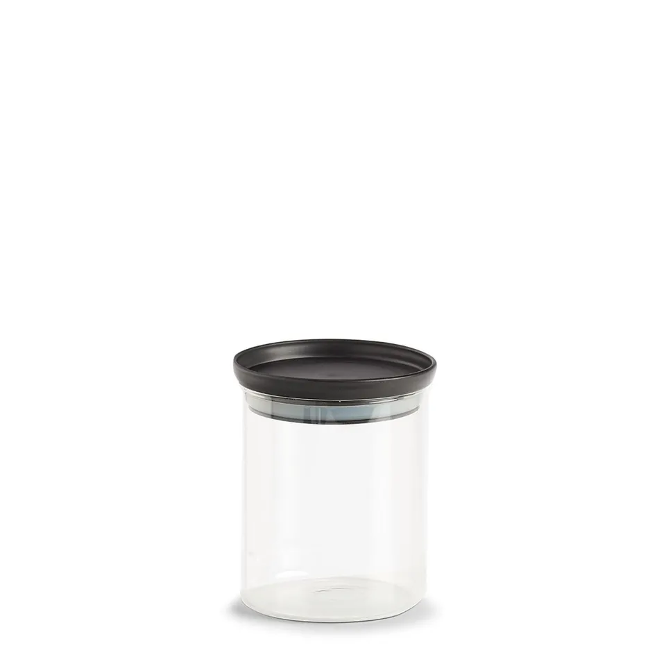 zeller-present-k-che-vorratsglas-650-ml-schwarz image 1