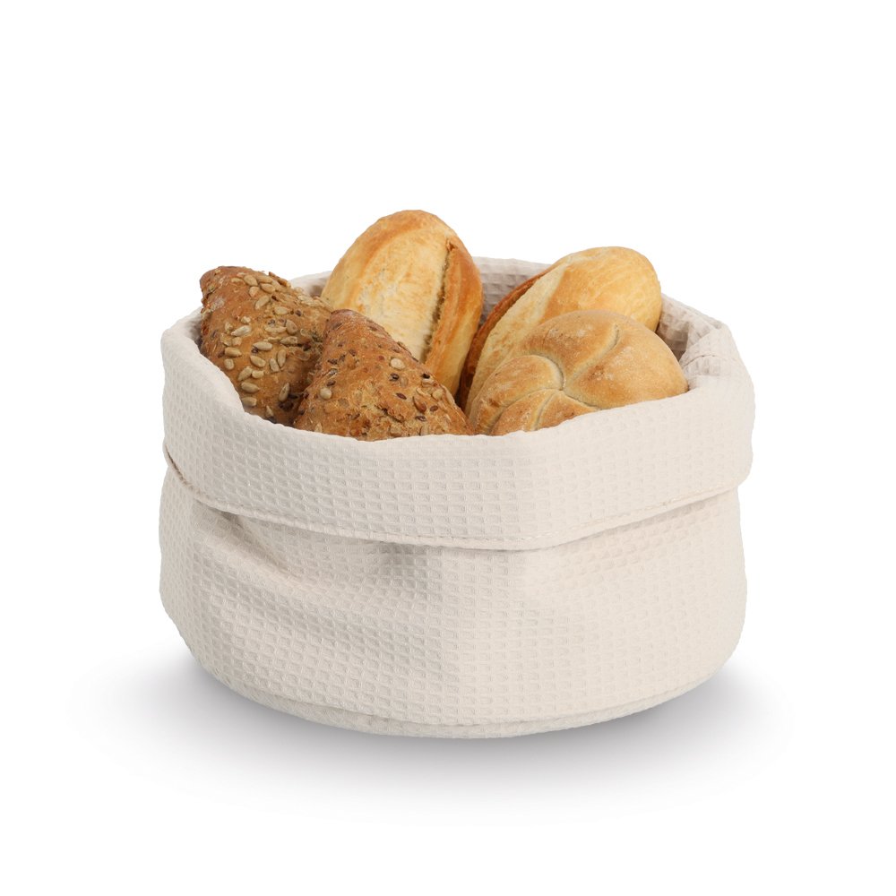 zeller-present-home-living-aufbewahrungskorb-waffelpiqu-creme-polyester image 3
