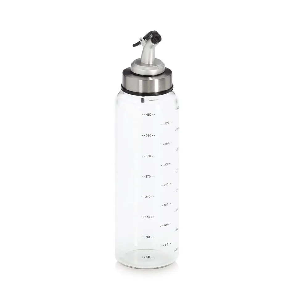zeller-present-lflasche-essigflasche-glas-500-ml-metall image 1