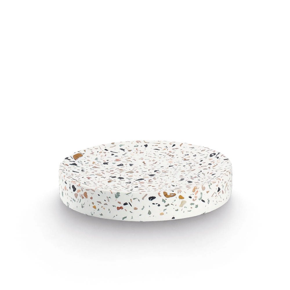zeller-present-bad-seifenschale-terrazzo-zement-eckig image 1