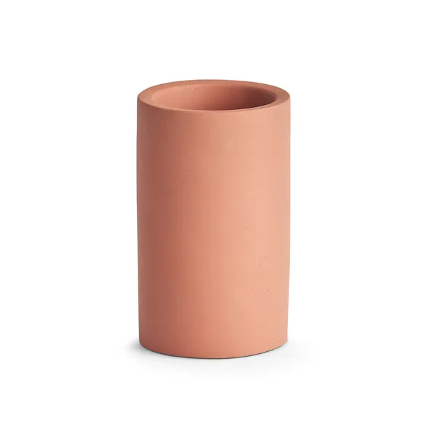 zeller-present-bad-zahnputzbecher-zement-terracotta image 1