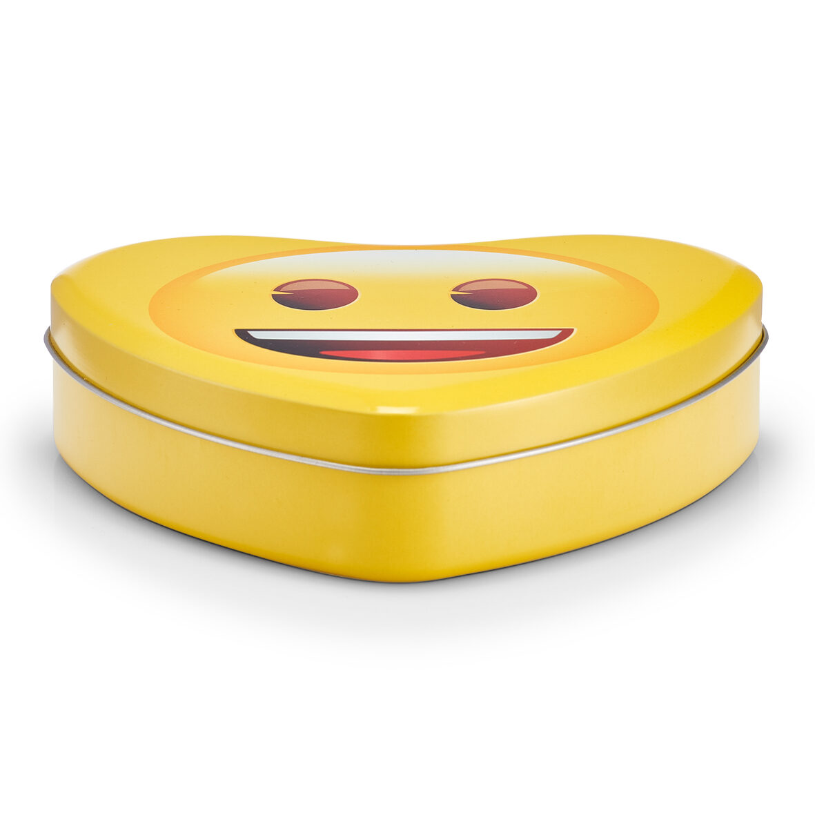 zeller-present-smiley-herzdose-metallbox-gelb-herzform image 1