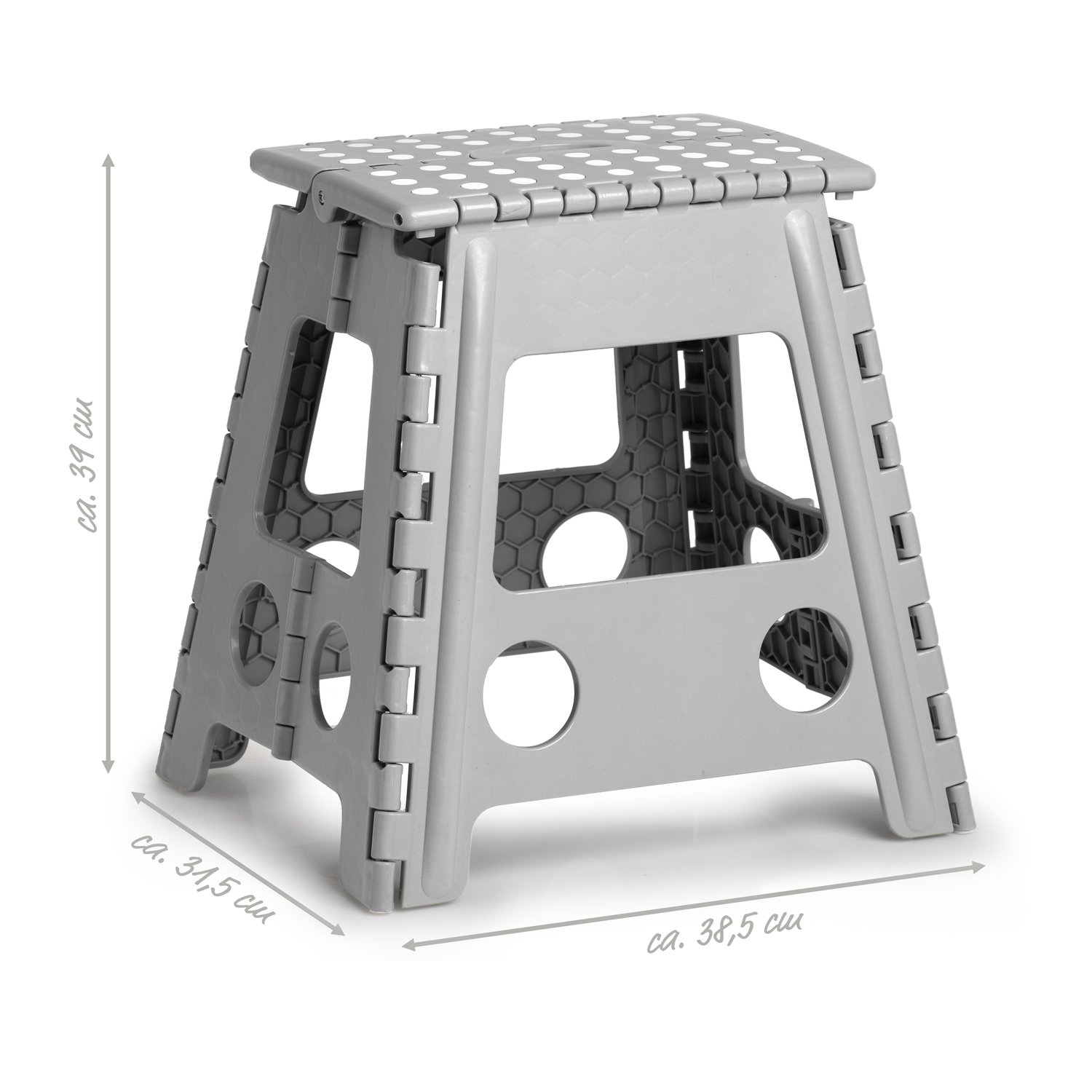 zeller-present-home-living-klapphocker-kunststoff-grau-150kg image 5