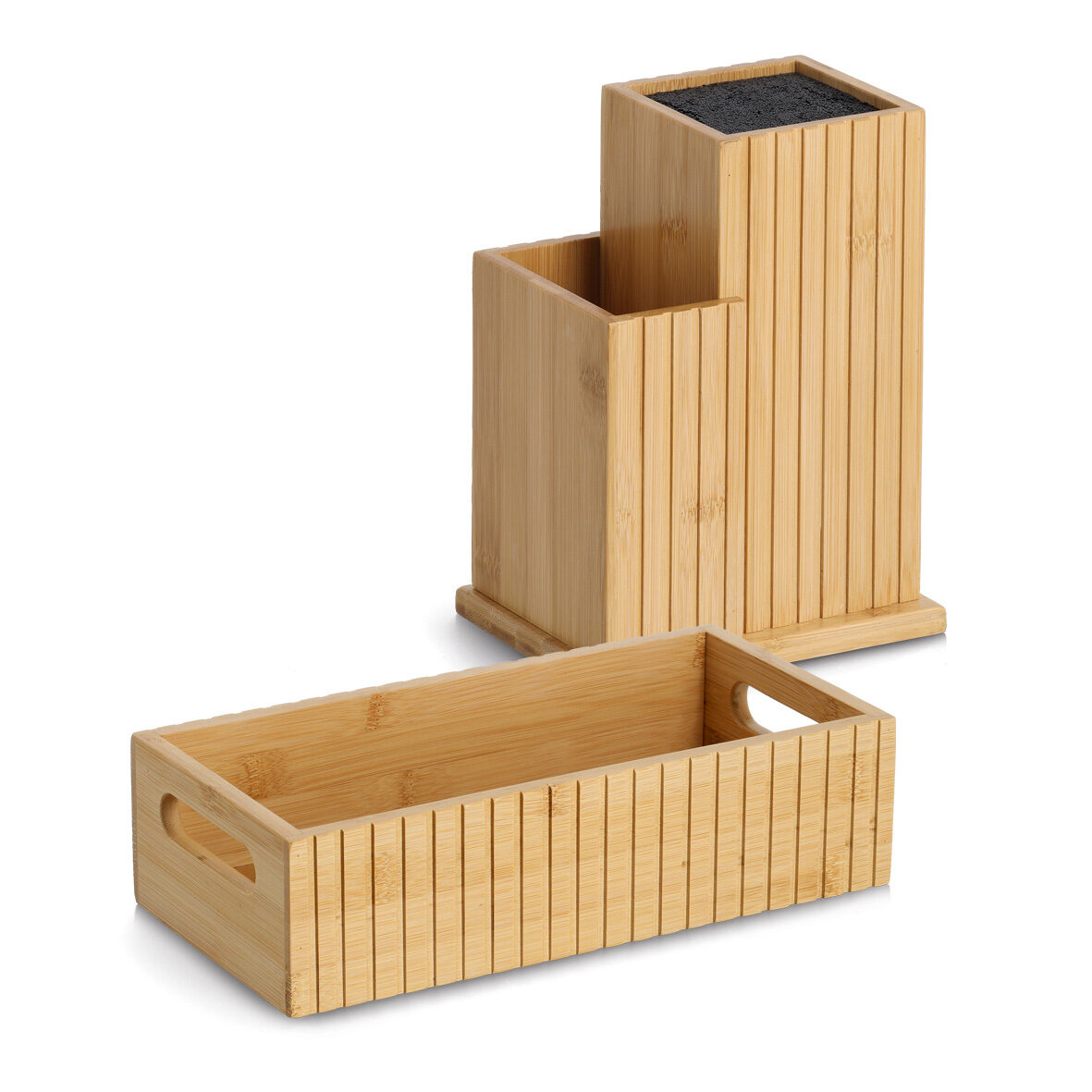 zeller-present-messerblock-mit-utensilienhalter-bambus image 3