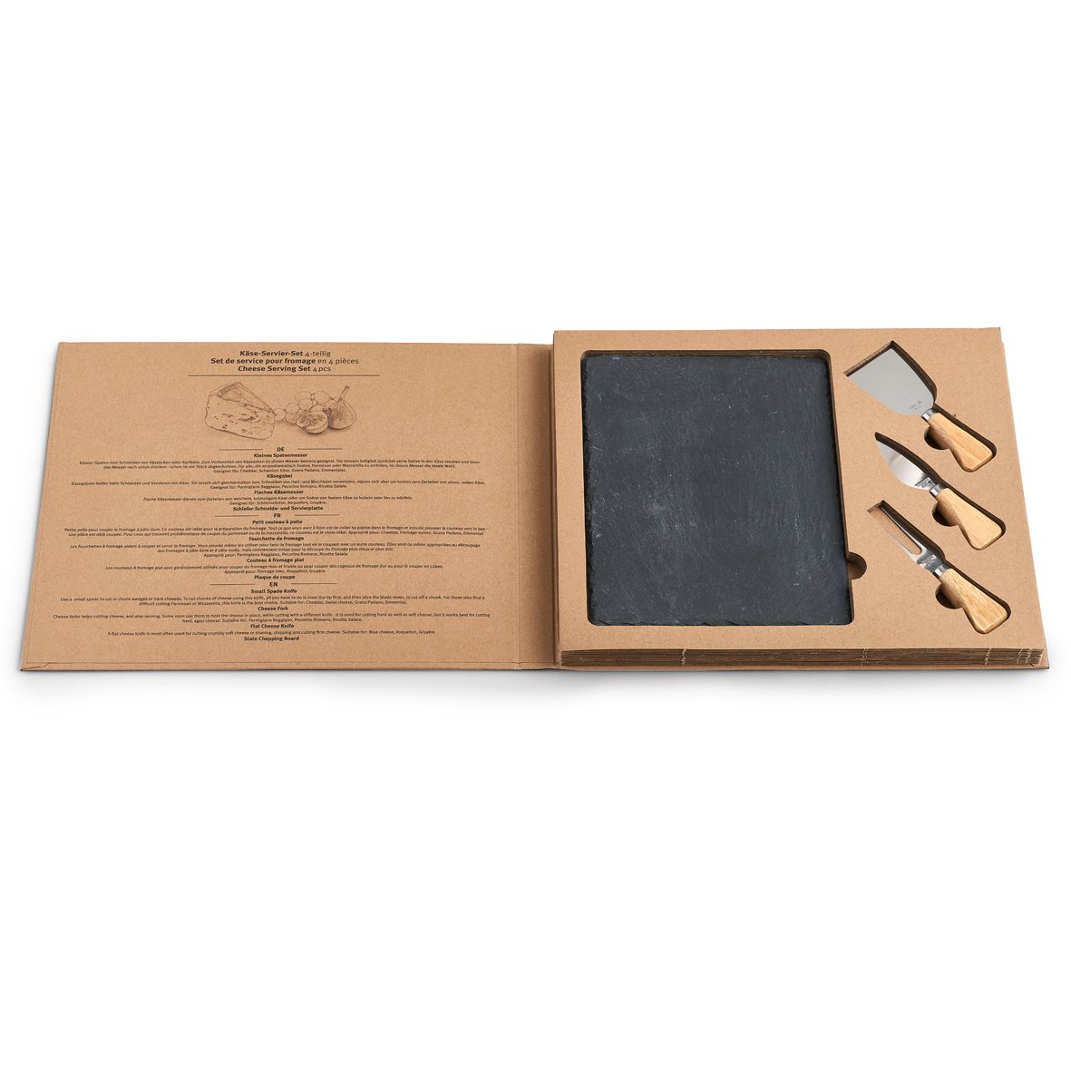 zeller-present-k-che-k-se-servier-set-4-tlg-schiefer-servierplatte image 5