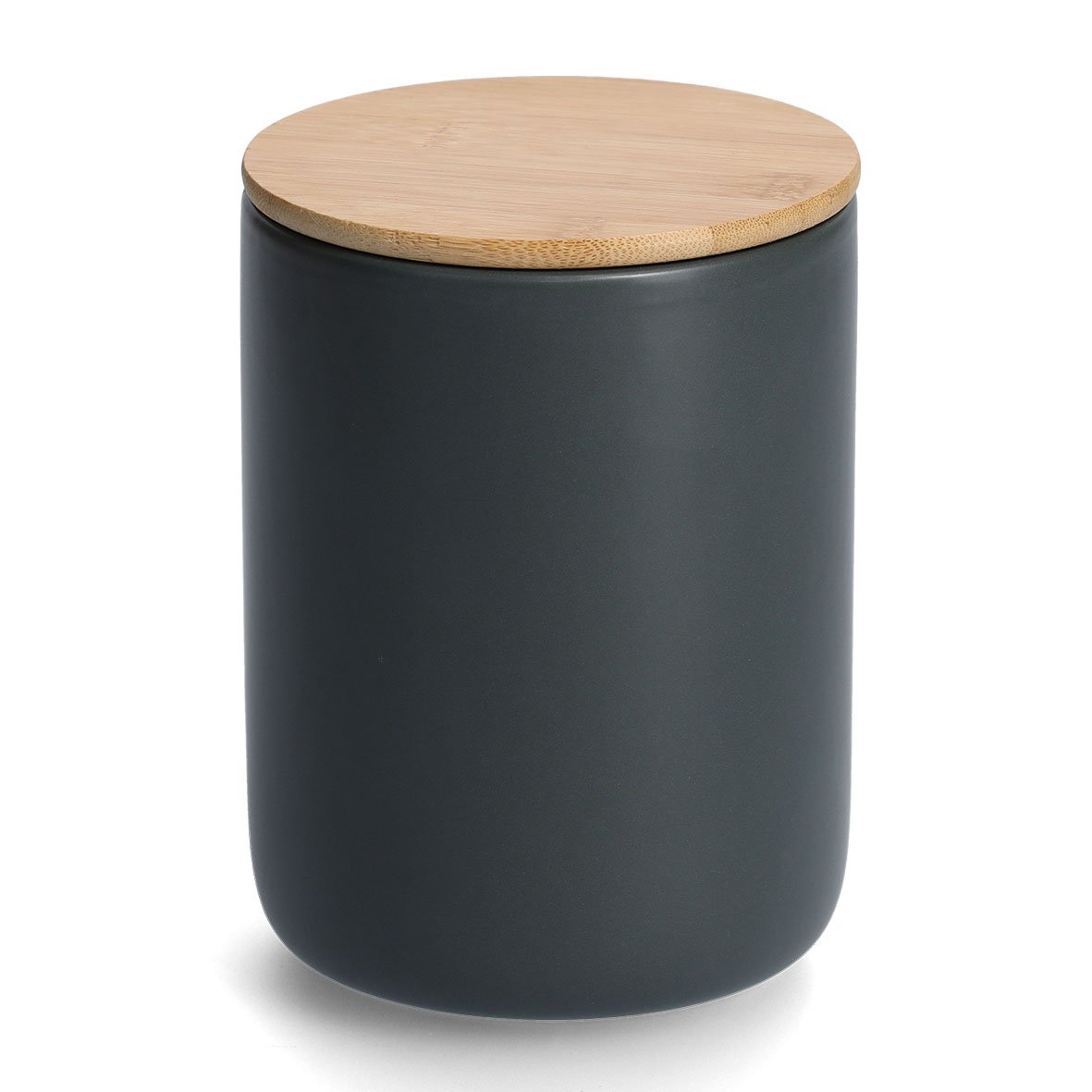 zeller-present-k-che-vorratsdose-keramik-1500-ml-bambusdeckel image 1