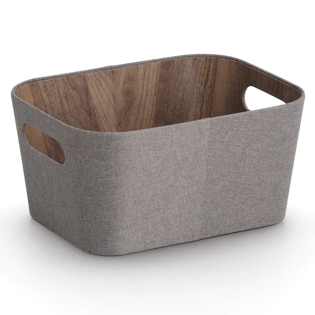 zeller-present-home-living-aufbewahrungsbox-braun-holzoptik image 1