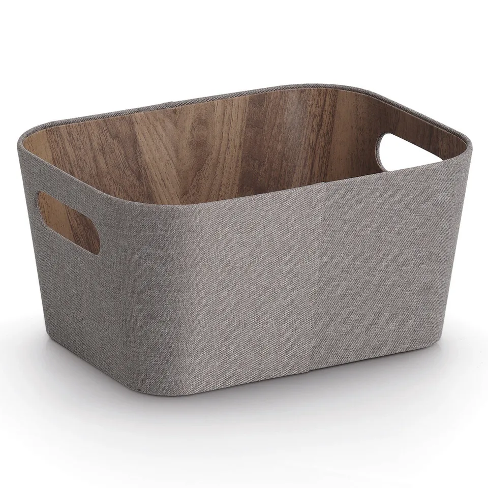 zeller-present-home-living-aufbewahrungsbox-braun-holzoptik image 1
