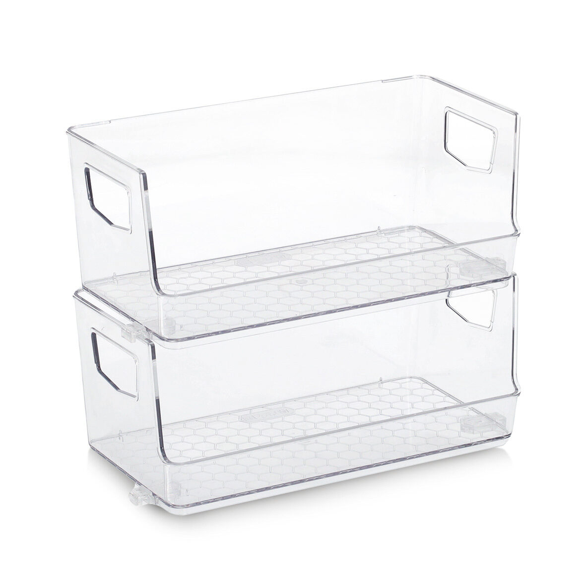 zeller-present-home-living-aufbewahrungsboxen-set-2-tlg-transparent image 2