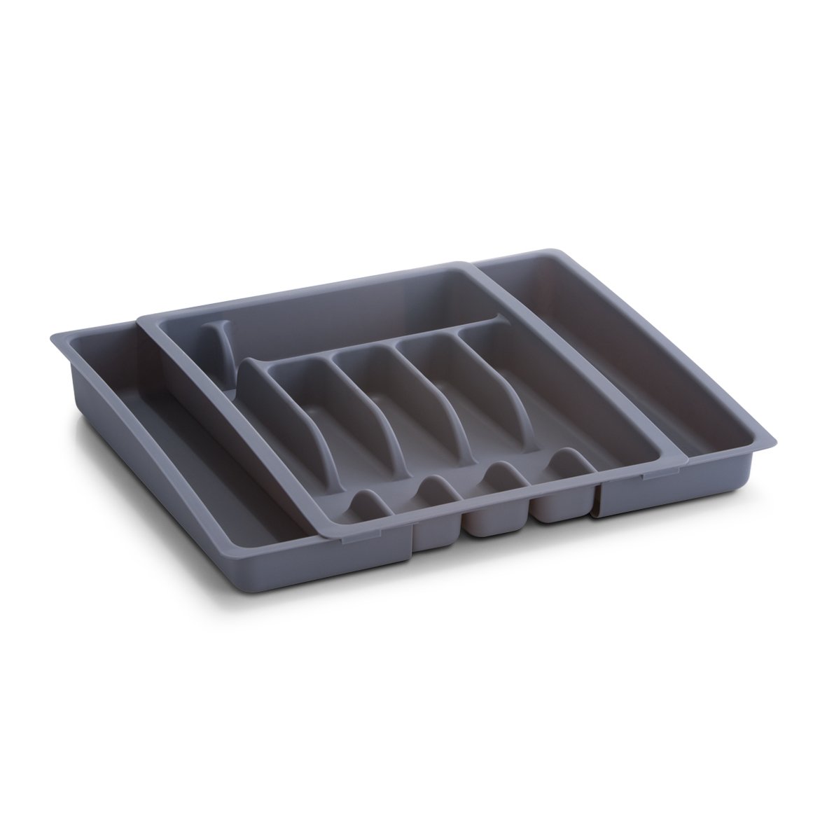 zeller-present-k-che-besteckkasten-kunststoff-grau-ausziehbar image 1