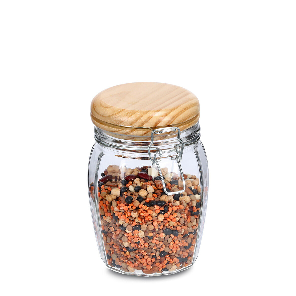 zeller-present-k-che-vorratsglas-b-gelverschluss-820-ml-kiefer-glas image 2