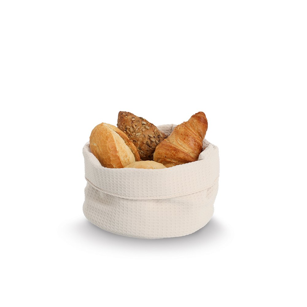 zeller-present-aufbewahrungskorb-waffelpiqu-creme-polyester image 2
