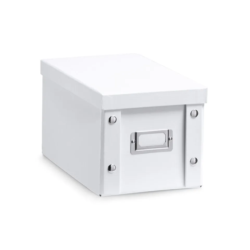 zeller-present-home-aufbewahrungsbox-wei-pappe-cd-box image 1