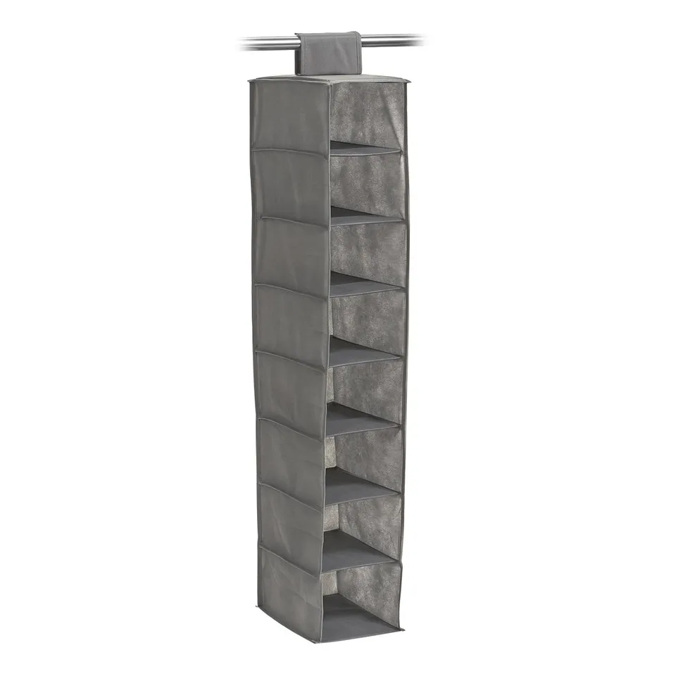 zeller-present-home-living-h-ngeaufbewahrung-8-f-cher-vlies-grau image 1
