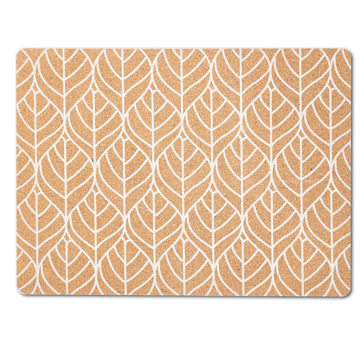 zeller-present-table-platzset-graphic-leave-kork-wei image 1