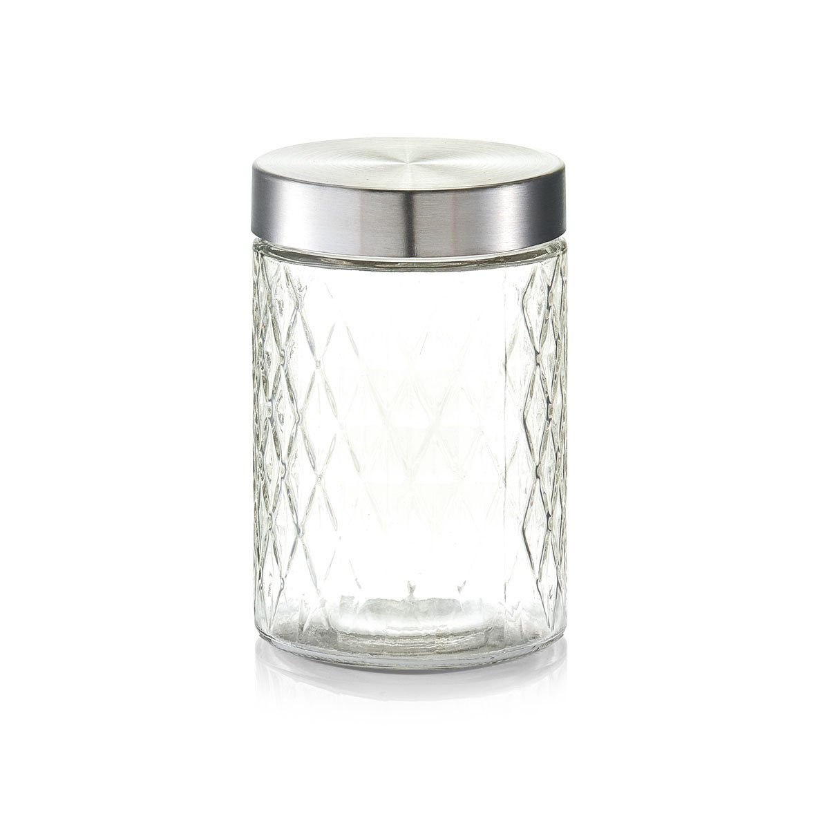 zeller-k-che-vorratsglas-raute-1200-ml-metalldeckel-glas image 1