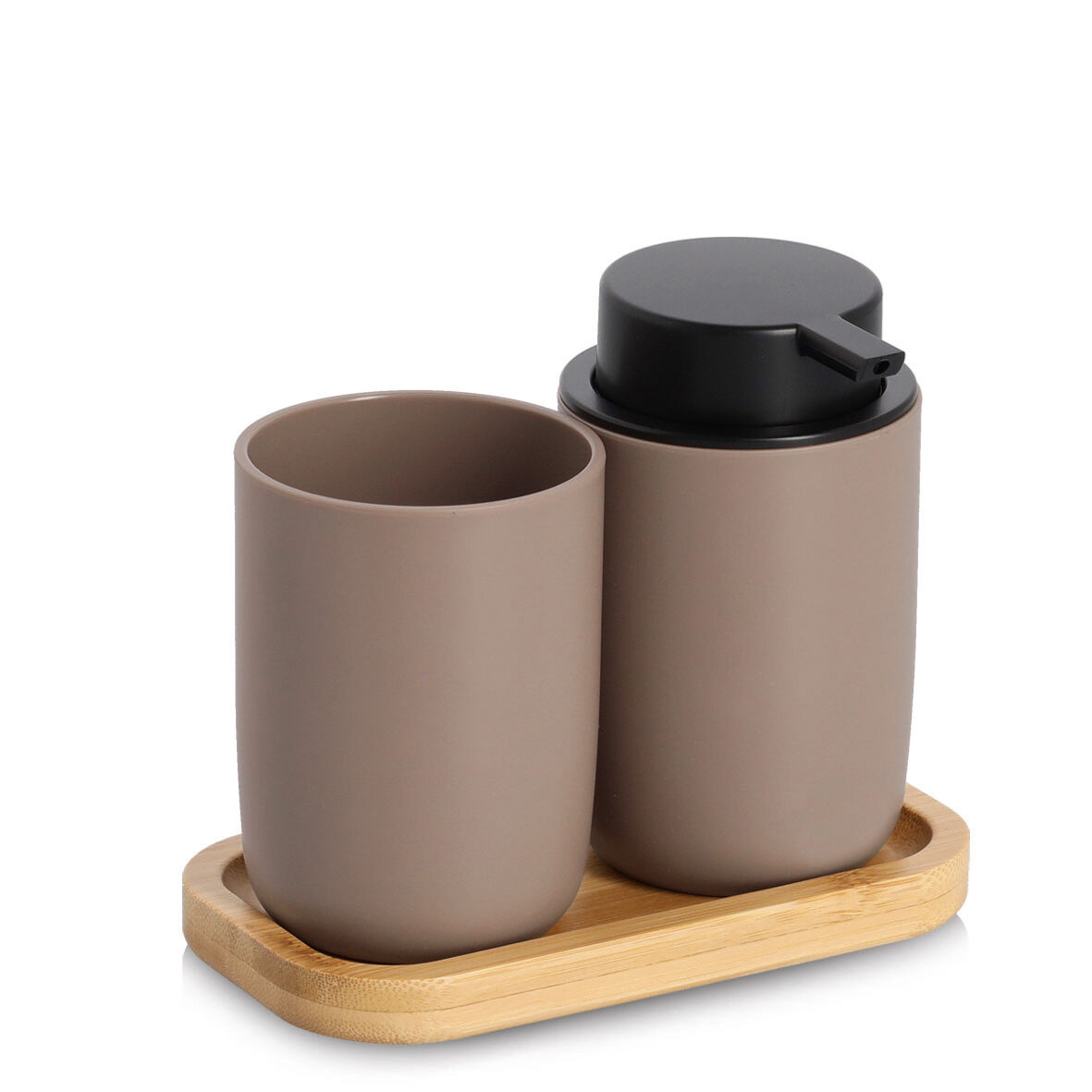 zeller-present-home-living-bad-accessoires-set-3-tlg-schwarz image 1