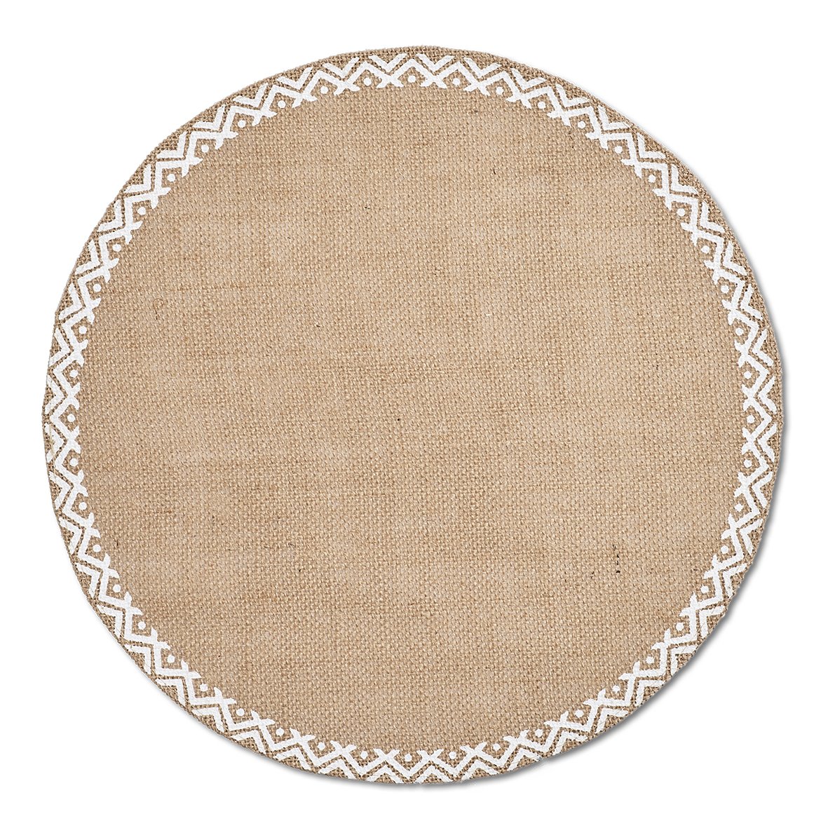 zeller-present-table-platzset-ethno-jute-natur-rund-38-cm image 1
