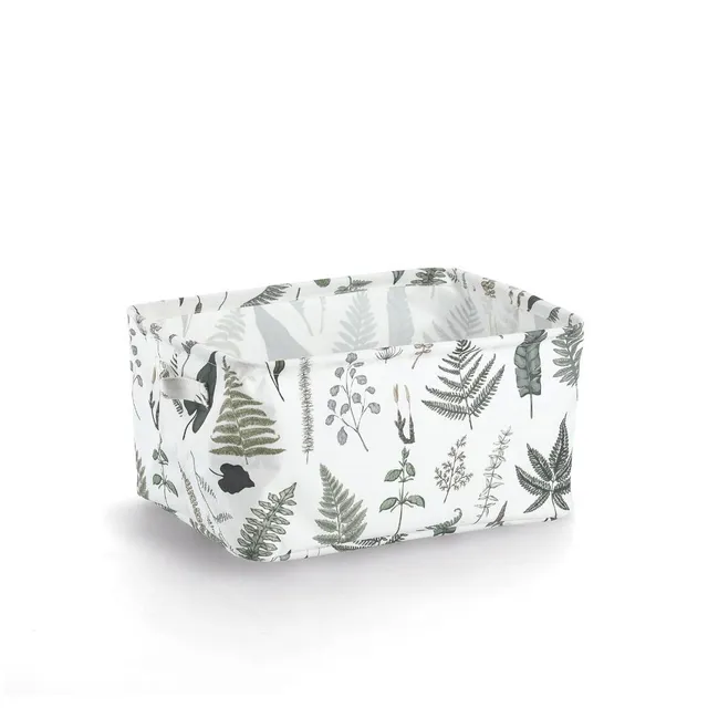 zeller-present-home-living-aufbewahrungskorb-polyester-leaves-korb image 1