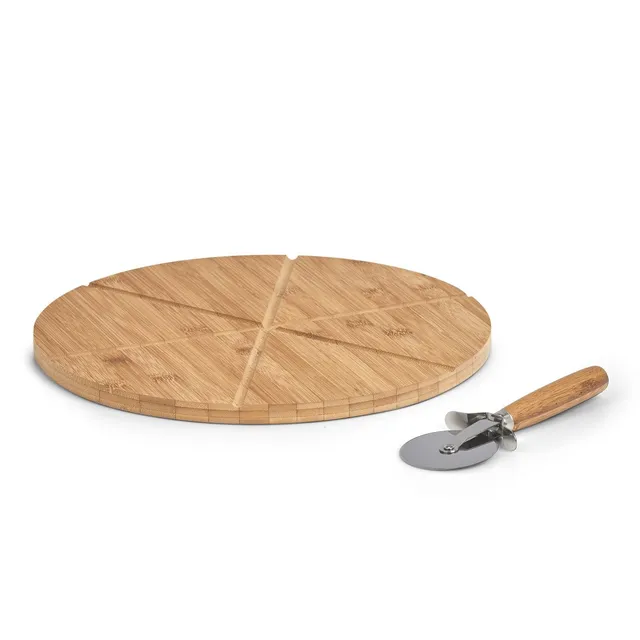 zeller-present-k-che-pizza-set-2-tlg-bambus-edelstahl image 1