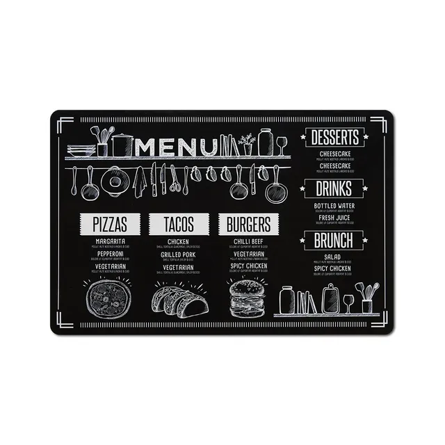 zeller-present-table-platzset-menu-kunststoff-schwarz image 1