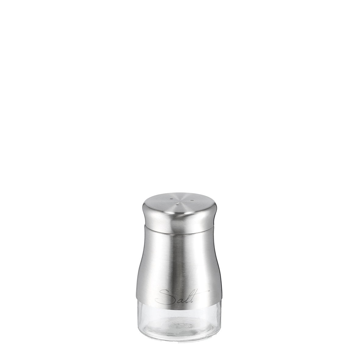zeller-present-salt-salzstreuer-glas-edelstahl-3-l-cher image 1
