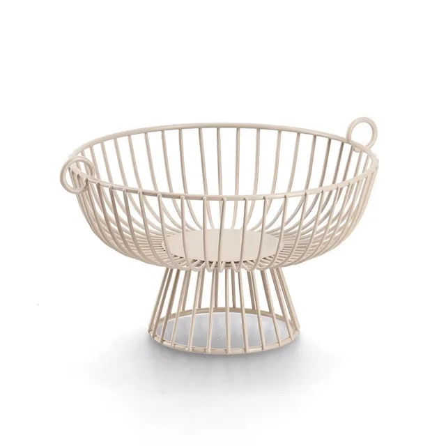 zeller-present-k-che-obstkorb-metall-beige-35x30x20-cm image 1