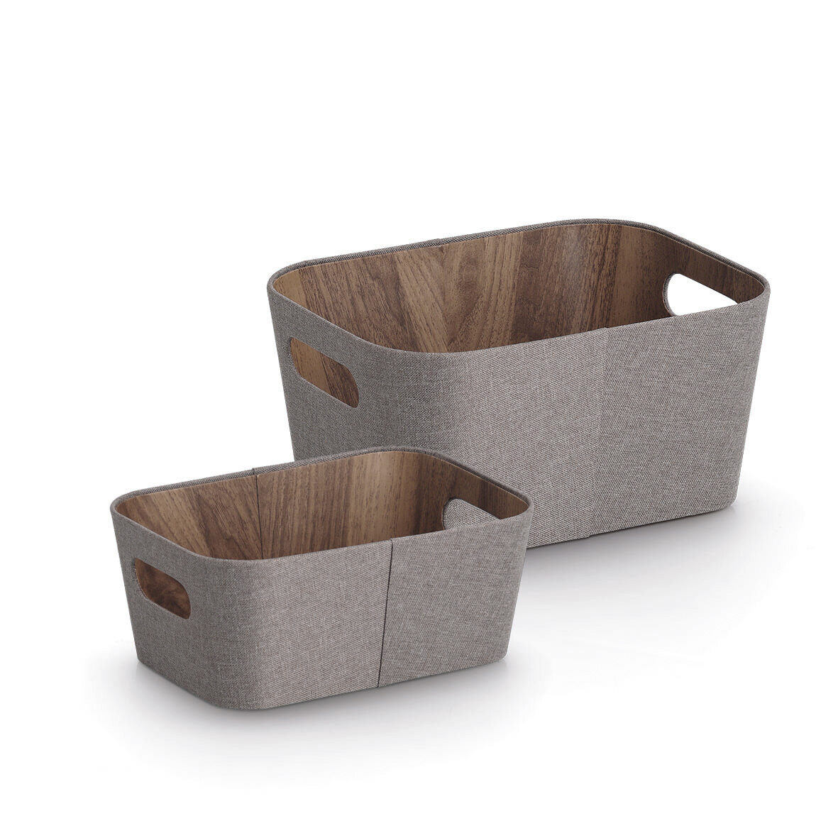 zeller-present-home-living-aufbewahrungsbox-braun-holzoptik image 2